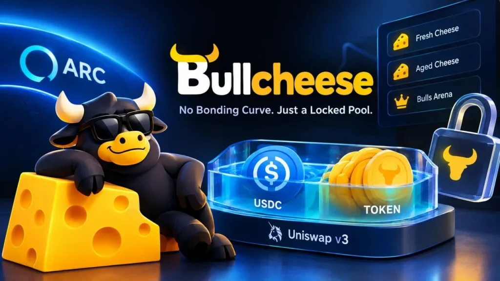 A Memecoin Launchpad on Circle’s Arc With No Bonding Curve Bullcheese Review: A Memecoin Launchpad on Circle